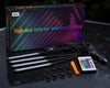 RGB Car Interior Ambient Lighting Kit – 4 Light Bars with Remote | rgb-car-interior-ambient-lighting-kit-4-bars