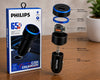 Philips 65W Car Charger – PD & QC 3.0 Fast Charging Dual USB Adapter
